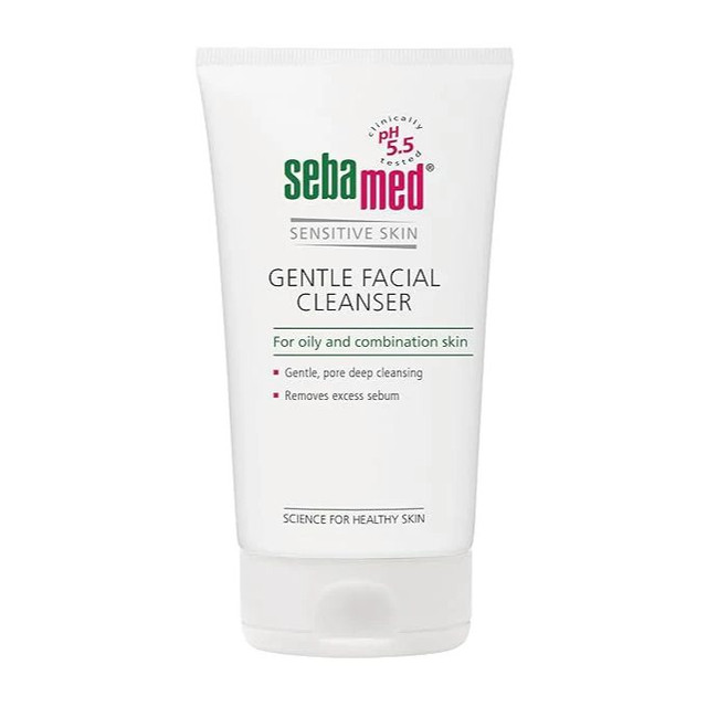 Seba Med Gentle Facial Cleanser for Oily & Combination Skin, pH 5.5 - 150ml