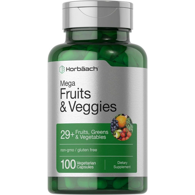 Horbaach Mega Fruits & Veggies Multivitamin & Multimineral for Overall Health
