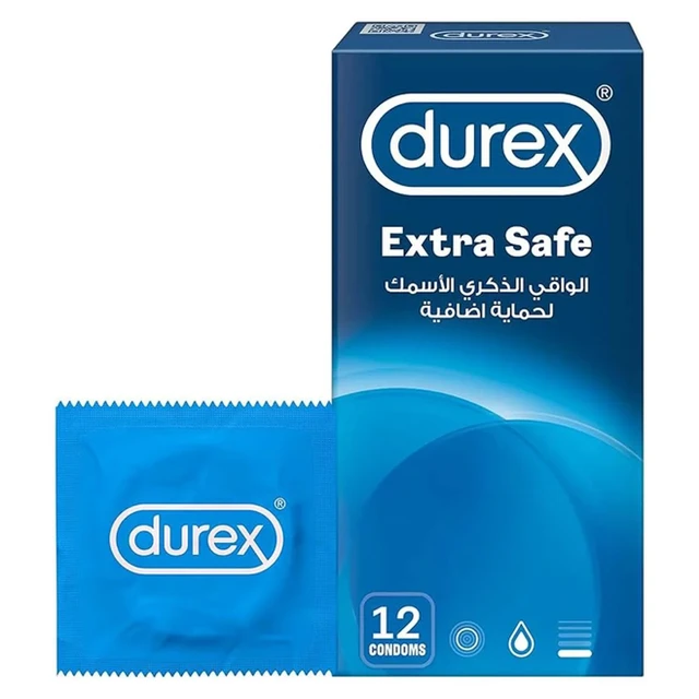 Durex Extra Safe Condoms, Extra Protection - 12 Count