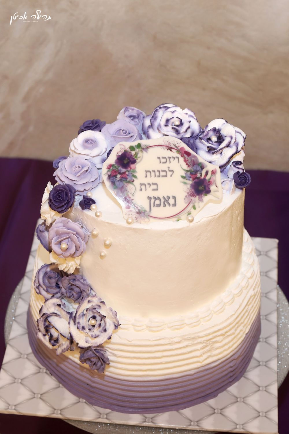 עוגת זילוף 2 קומות