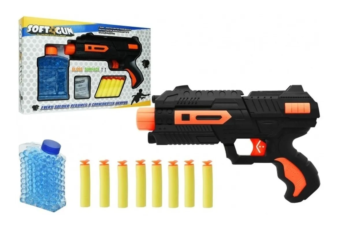 Pistola de dardos con hidrogel