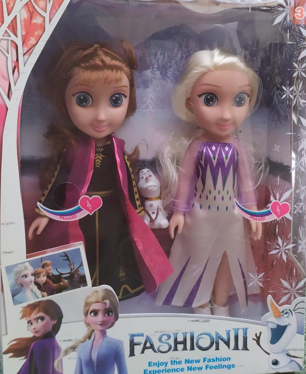 Muñecas frozen hermanas Elza y Anna musicales