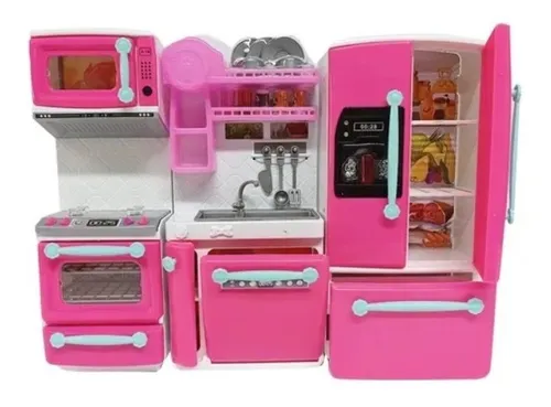 Miniatura: Set De Cocina Mini Kitchen Juguete Accesorios Luces Sonidos