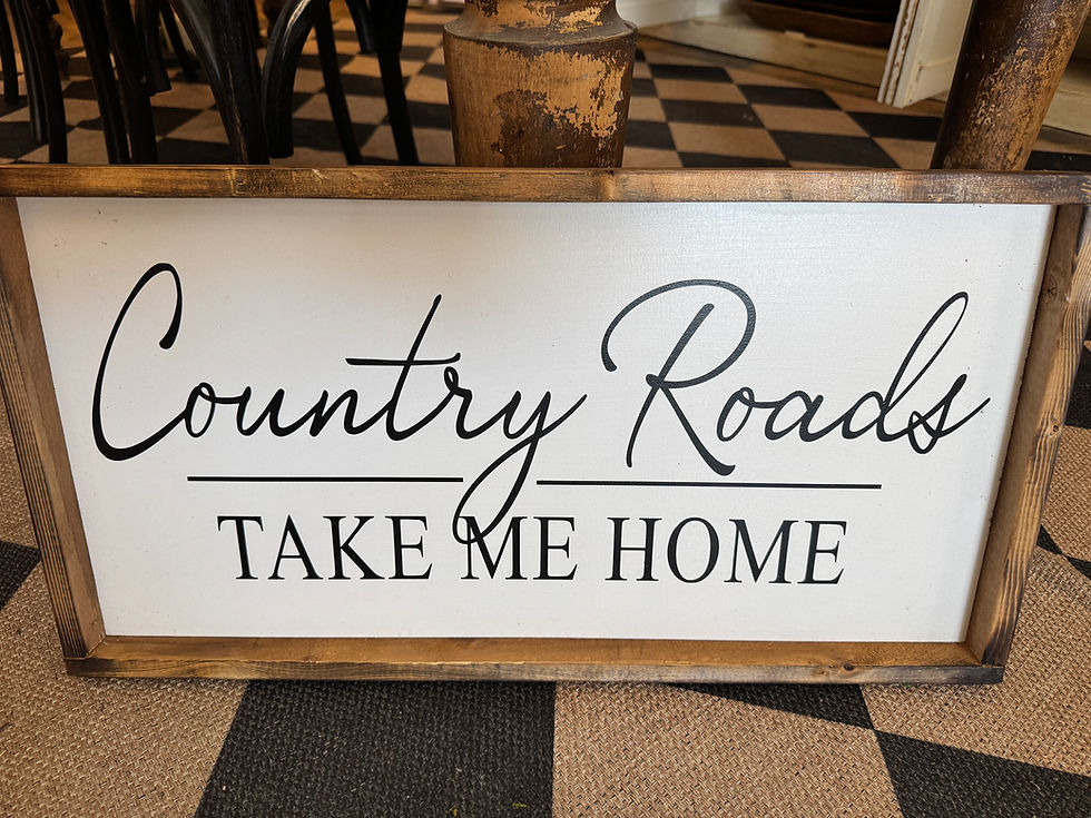Thumbnail: Country Roads Sign