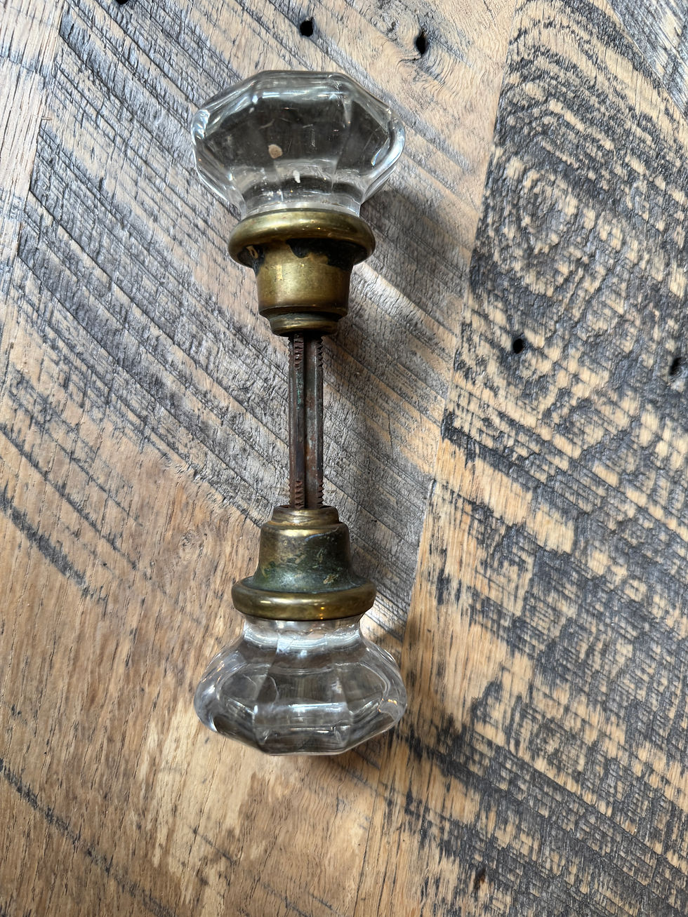 Thumbnail: Vintage Glass Doorknobs Full Set