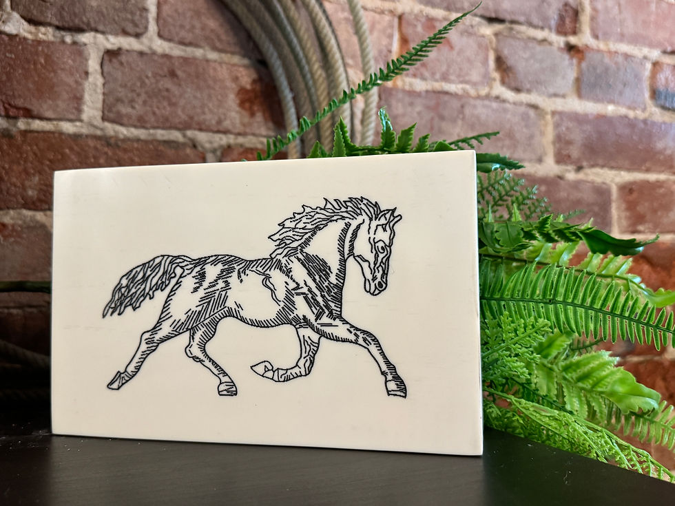 Thumbnail: Luxury Equestrian Decorative Box - Cream