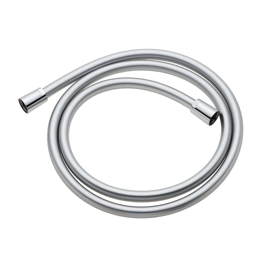 Brauseschlauch silber, locker gerollt