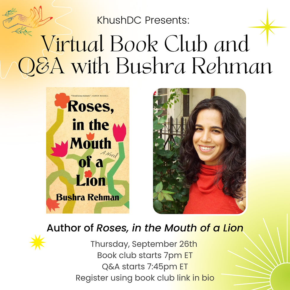 KhushDC Book Club and Author Q&A