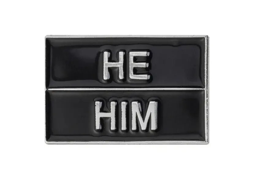 Thumbnail: He/Him Pronoun Pin