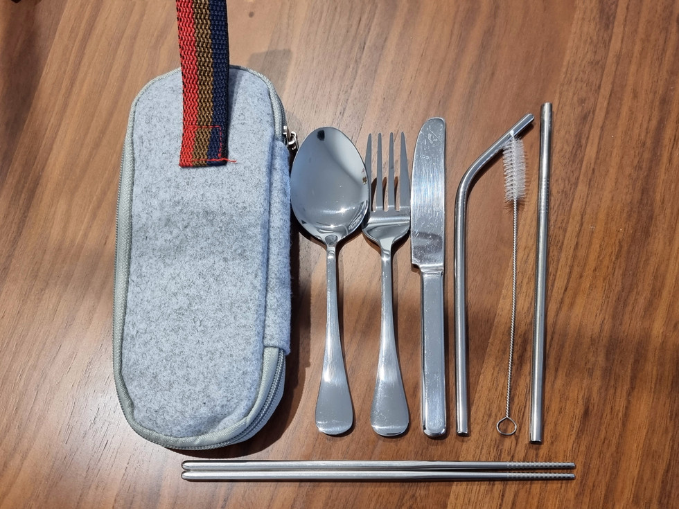 Reuseable travel cutlery