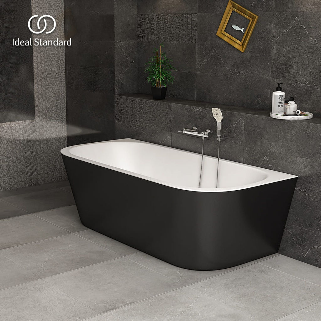 بانيو ديا 175x80 سيملس ابيض x اسود GA255V3 من ايديال ستاندرد