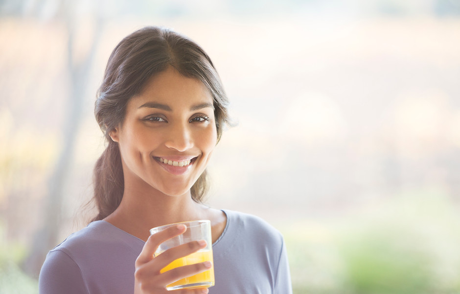 Girl Enjoying her Drink