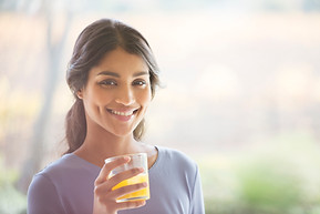 Girl Enjoying her Drink