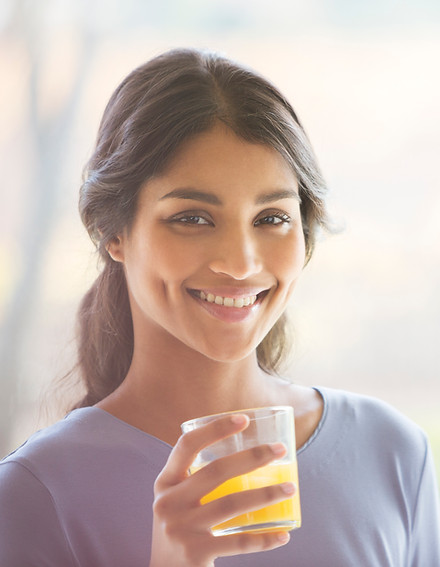 Girl Enjoying her Drink