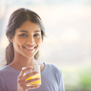 Girl Enjoying her Drink
