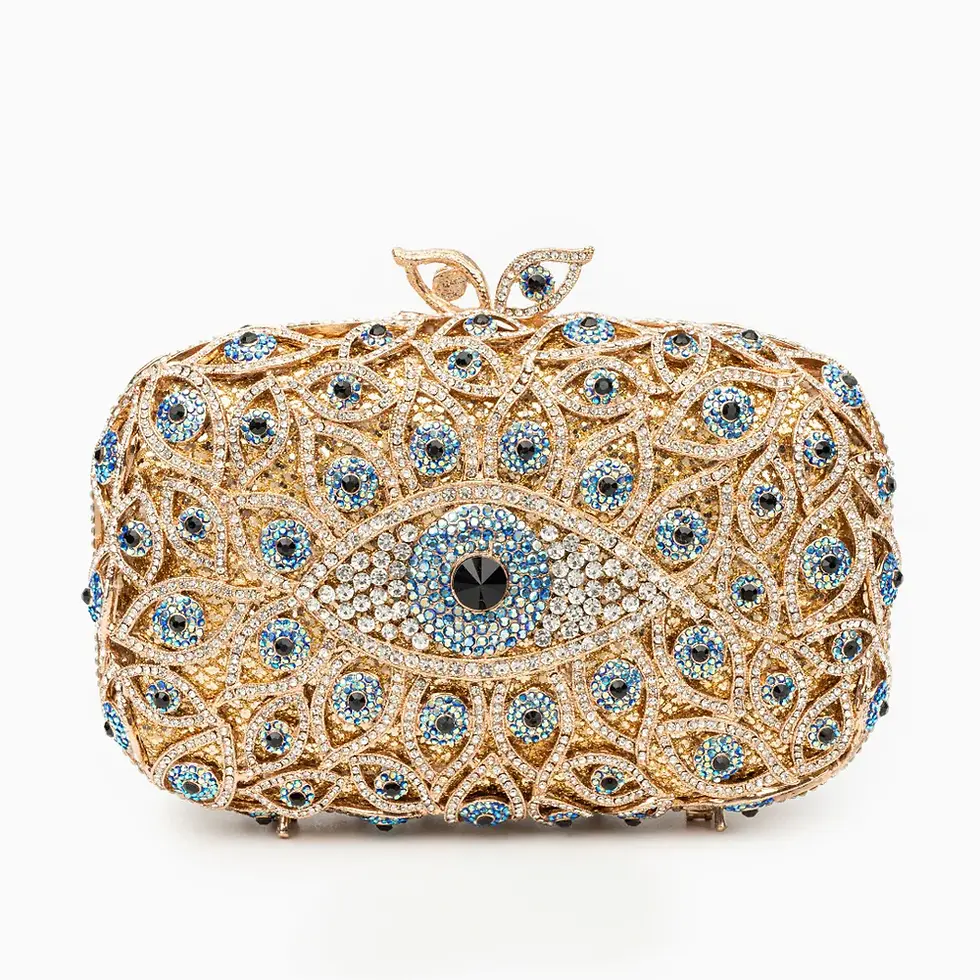 Mystic Gaze Evening Clutch front view