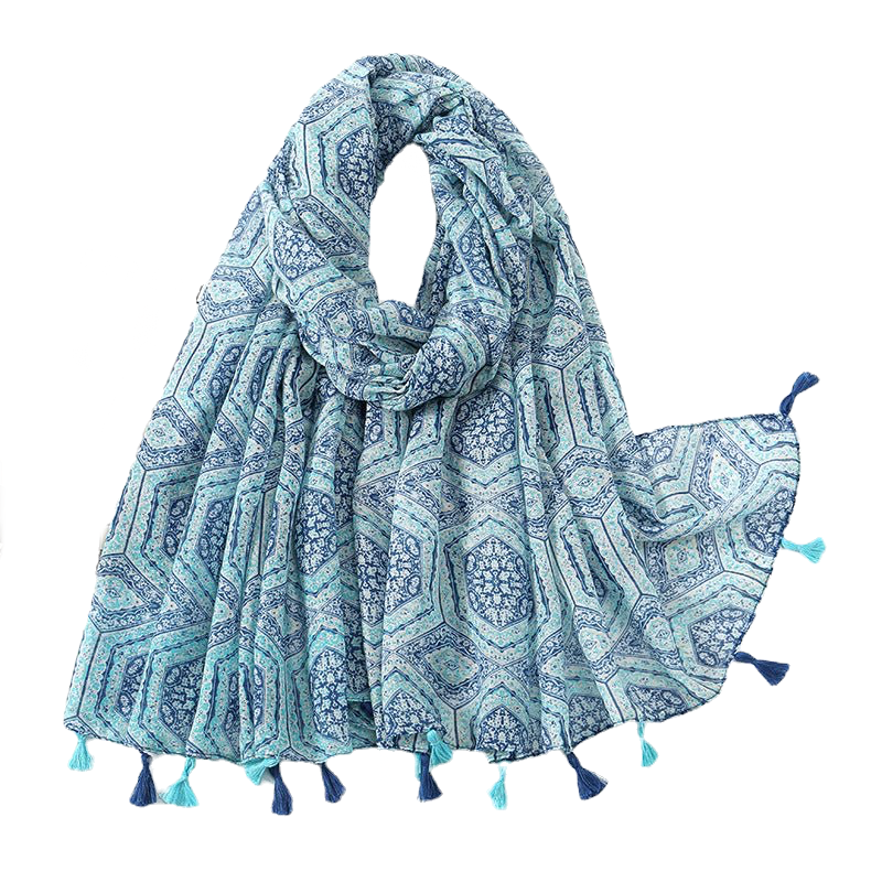 Echo Lines Hijab front view