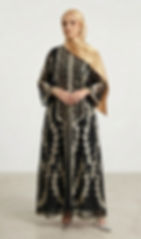 The Amara Onyx Kaftan Dress