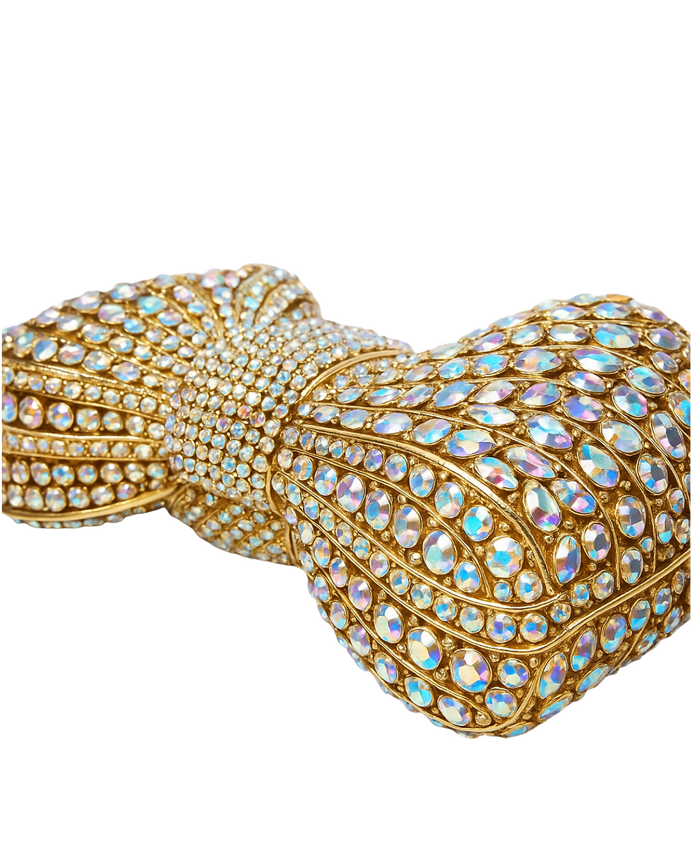 Thumbnail: Lumina Ribbon Clutch in gold