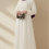 Miniatură: Ribboned Chiffon Maxi  Dress