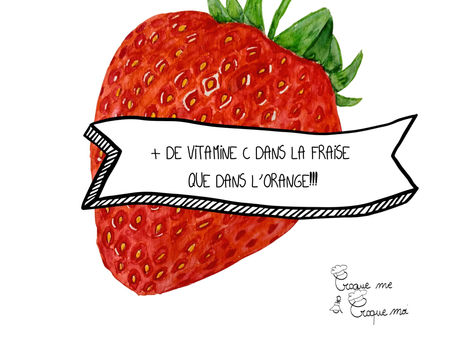 Plus de Vitamine C ans les Fraises que dans les Oranges