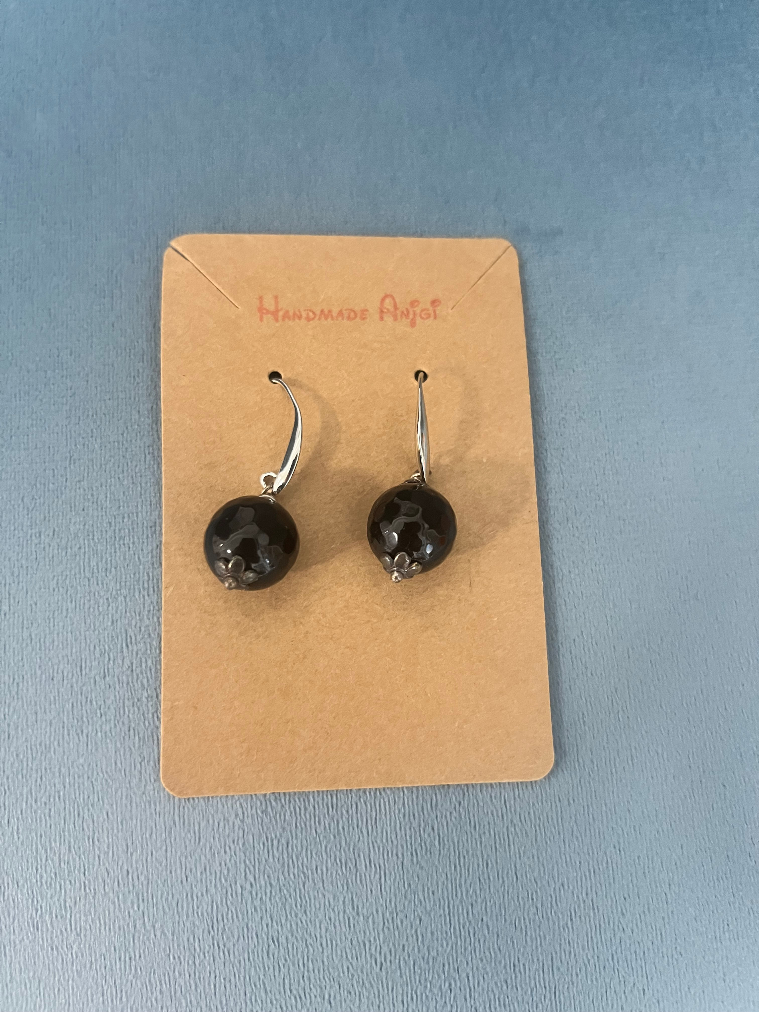 Orecchini Artigianali Black Gem