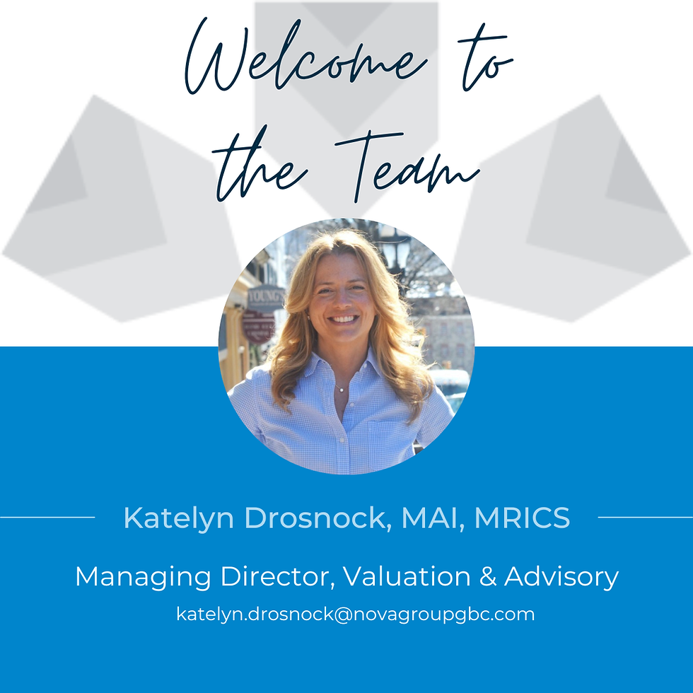 Nova Group, GBC Welcomes Katelyn Drosnock to Valuation & Advisory Team
