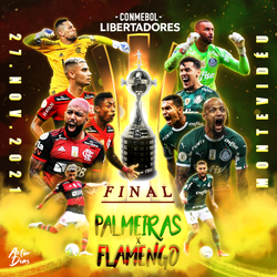 Flyer esportivo Palmeiras x Flamengo
