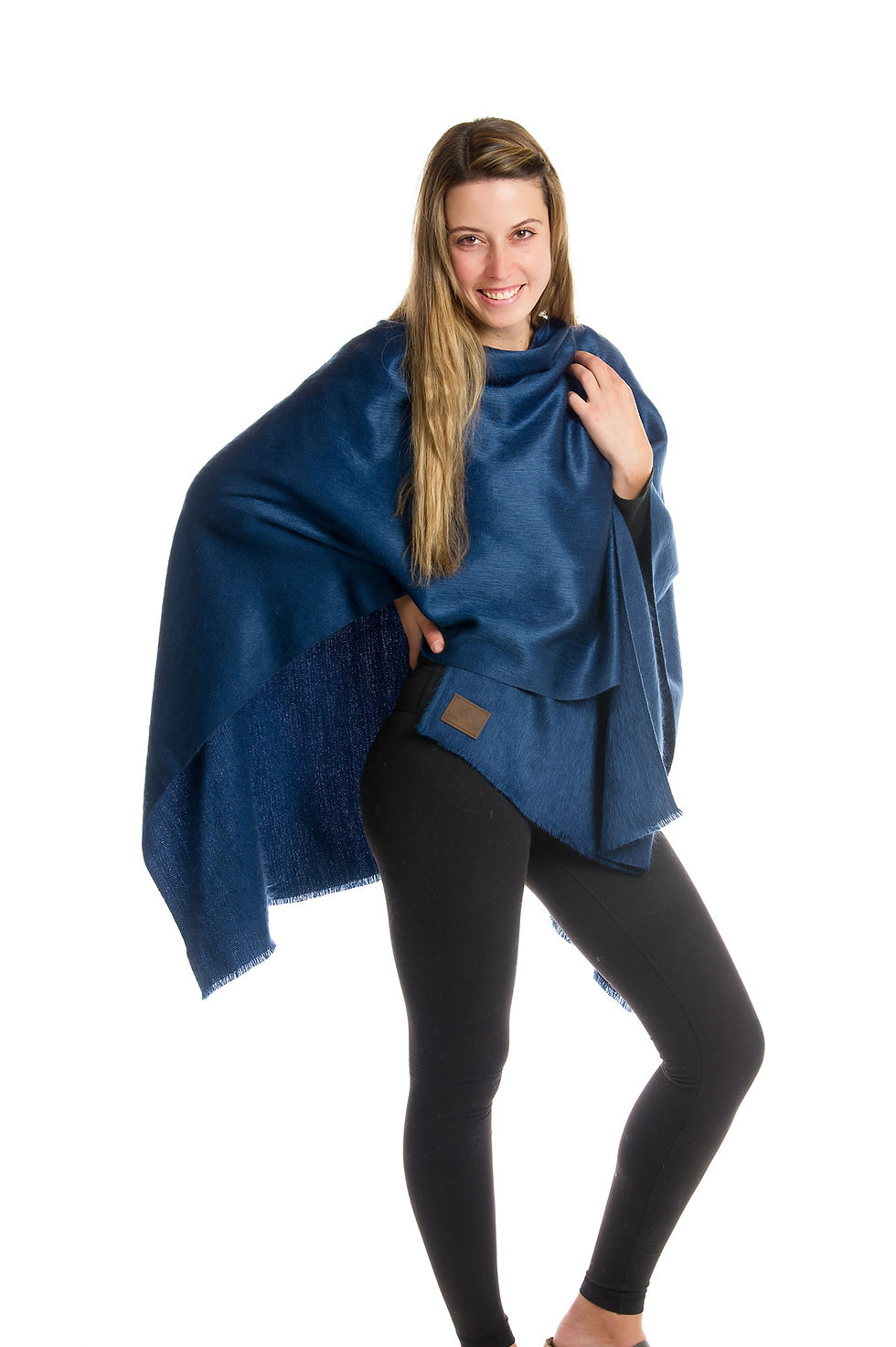 Thumbnail: 3 in 1 Woven Alpaca Shawl, Ultra-Soft Alpaca Wool Shawls, Boho Reversible Shawl