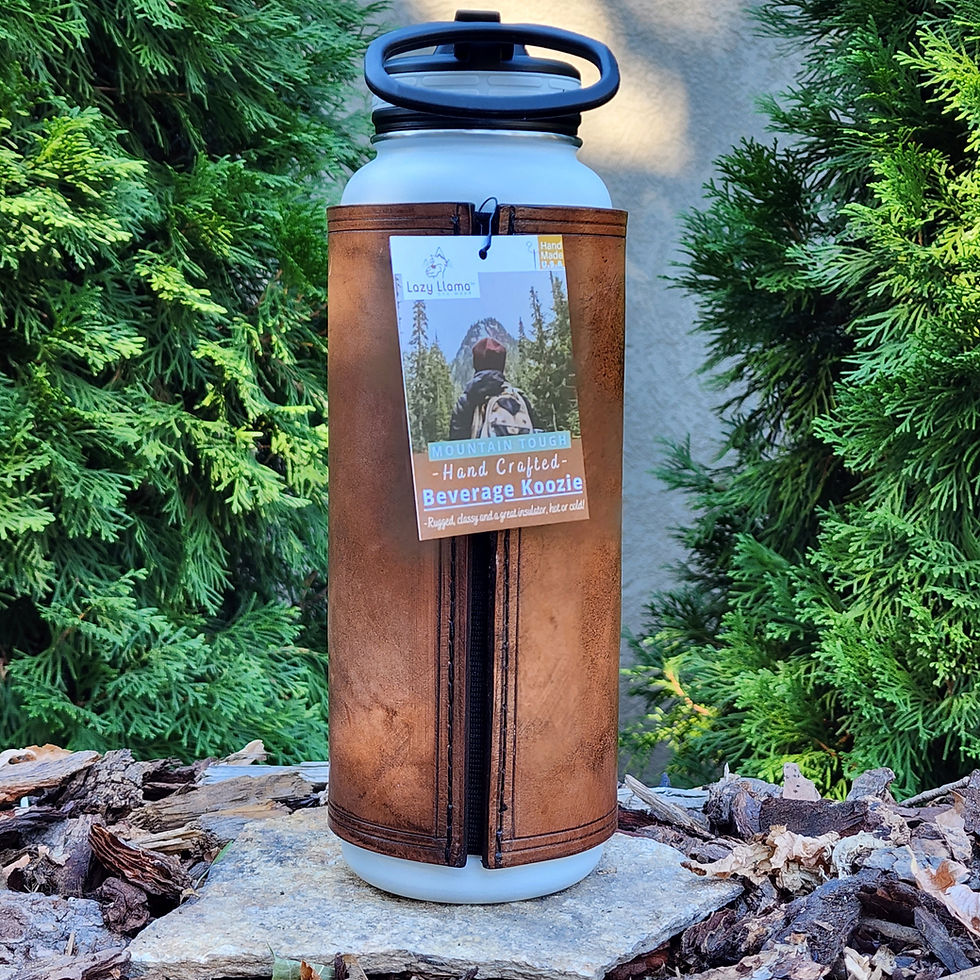 Thumbnail: Brown - 24oz Leather Colorado Sleeve & Bottle