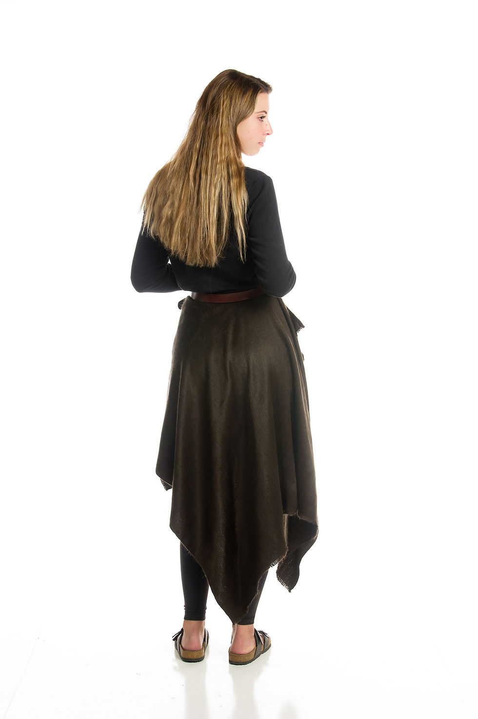 Thumbnail: 3 in 1 Woven Alpaca Shawl, Ultra-Soft Alpaca Wool Shawls, Boho Reversible Shawl