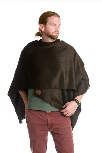 3 in 1 Woven Alpaca Shawl, Ultra-Soft Alpaca Wool Shawls, Boho Reversible Shawl