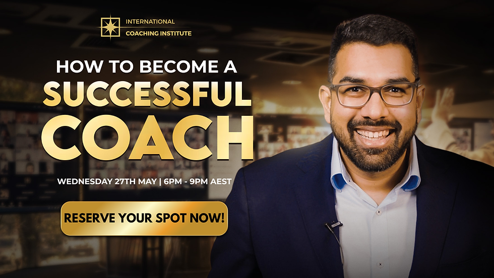 FREE TRAINING: How To Become A Successful Coach
