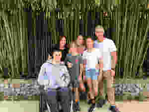 Emma and husband Nick with, from left, Will, 18, Gus, 10, Tess, 20, and Meg, 13.