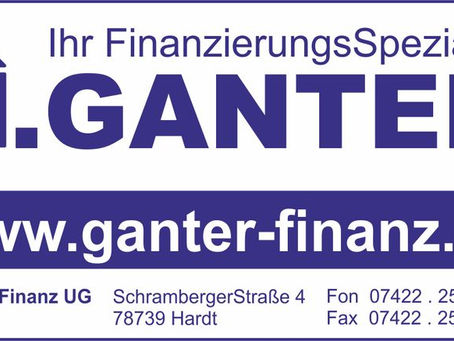 Die Finanzierung mit der Fa. Ganter-Finanz UG