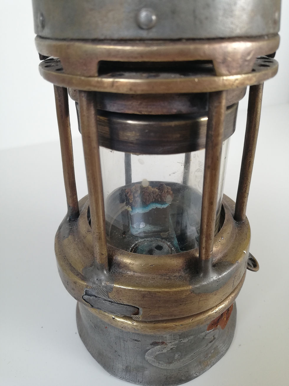 antiek mijnlamp