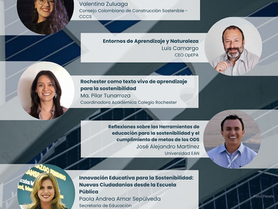 María del Pilar Tunarroza representa al Colegio Rochester en Conversatorio Nacional sobre Educación para la Sostenibilidad