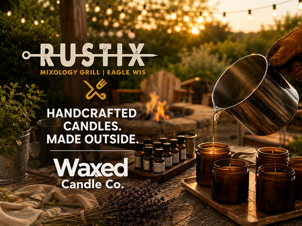 Waxed Candle Bar @ Rustix - Eagle, WI