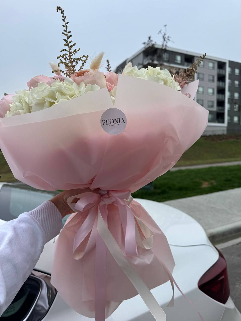 Thumbnail: flowers bouquets with rose and hydrangea