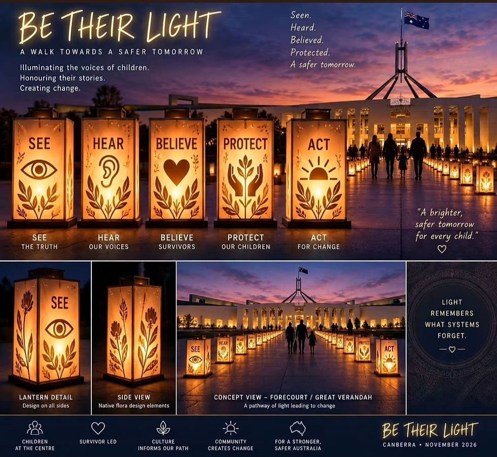 Be Their Light Event Poster