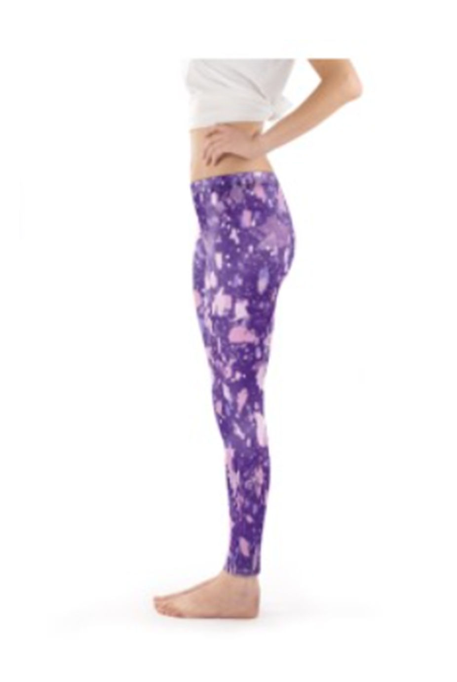 Thumbnail: Purple Jawbreaker Print Leggings