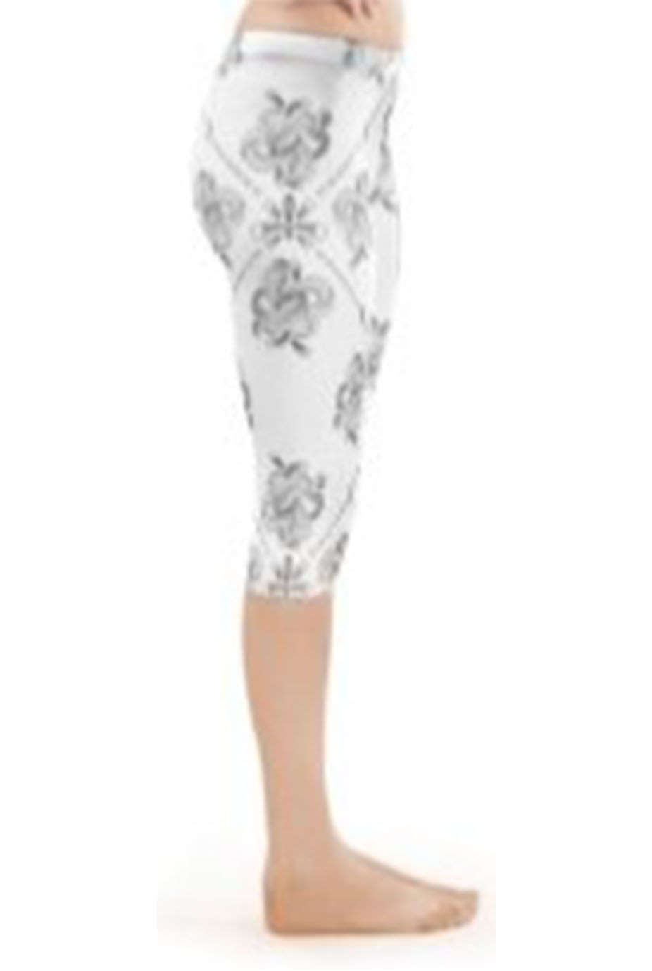Thumbnail: White Wave Print Leggings
