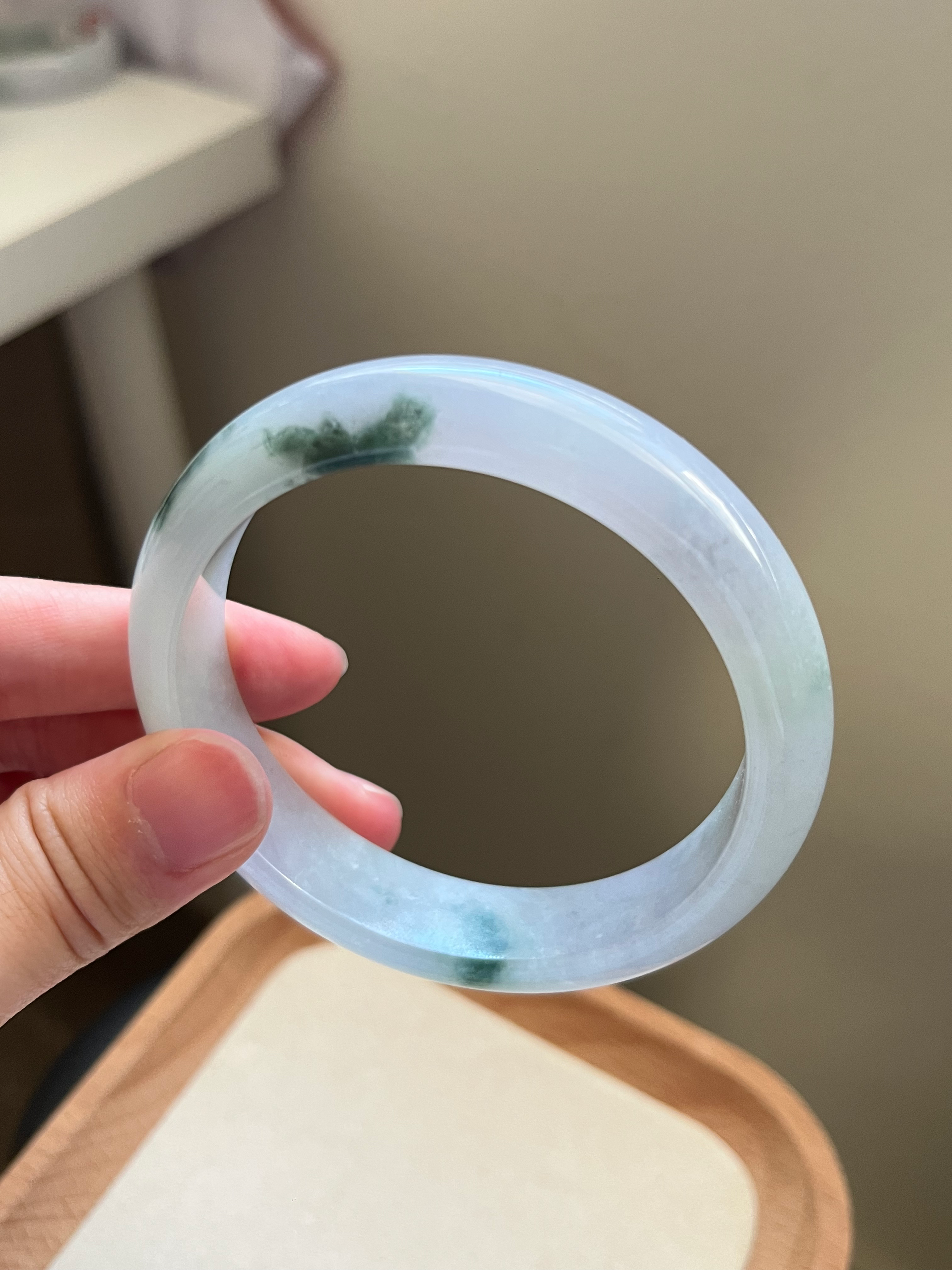 【032】糯冰飘花白月光大圈口正圈