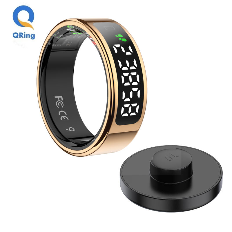 Smart Ring with Wireless Charging,Display Screen and Touch, Wireless Charging, H