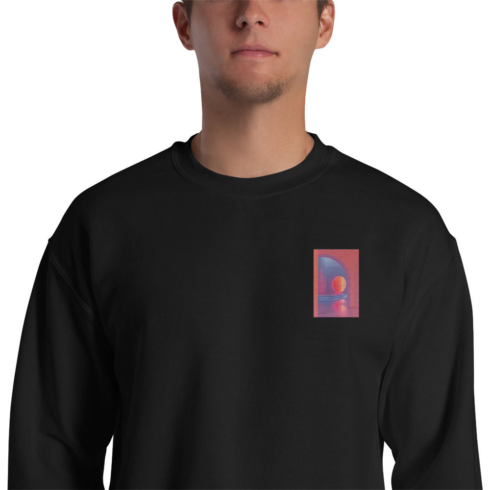 Nighttime Serenity - Embroidered Unisex Sweatshirt