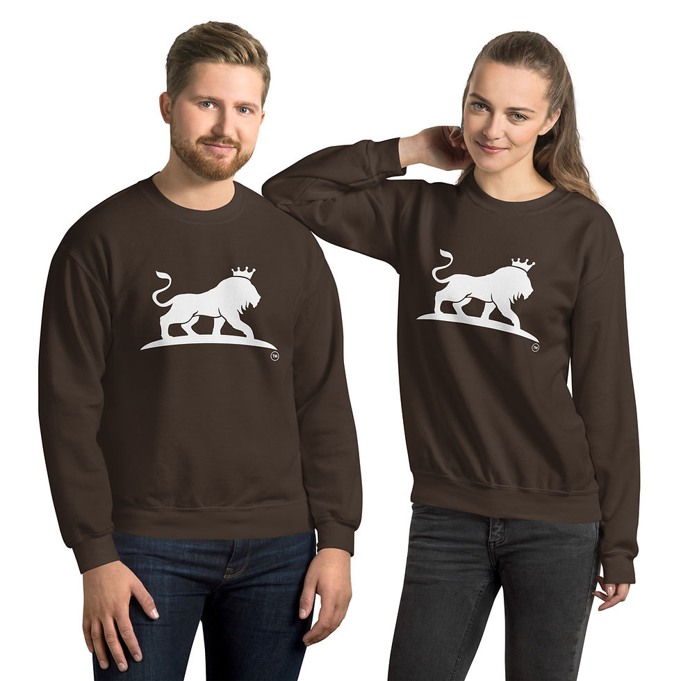 Thumbnail: Unisex Sweatshirt White Lion