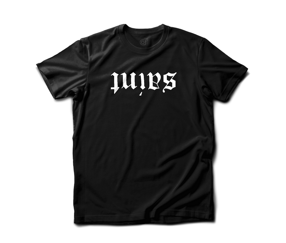 Thumbnail: Saint - Black or White Vinyl - Crew Neck Shirt