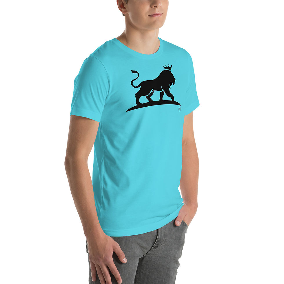 Thumbnail: Unisex t-shirt with Black Lion