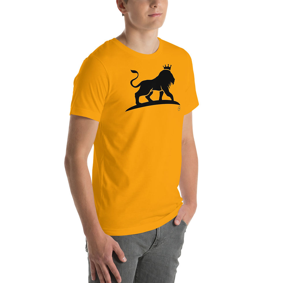 Thumbnail: Unisex t-shirt with Black Lion