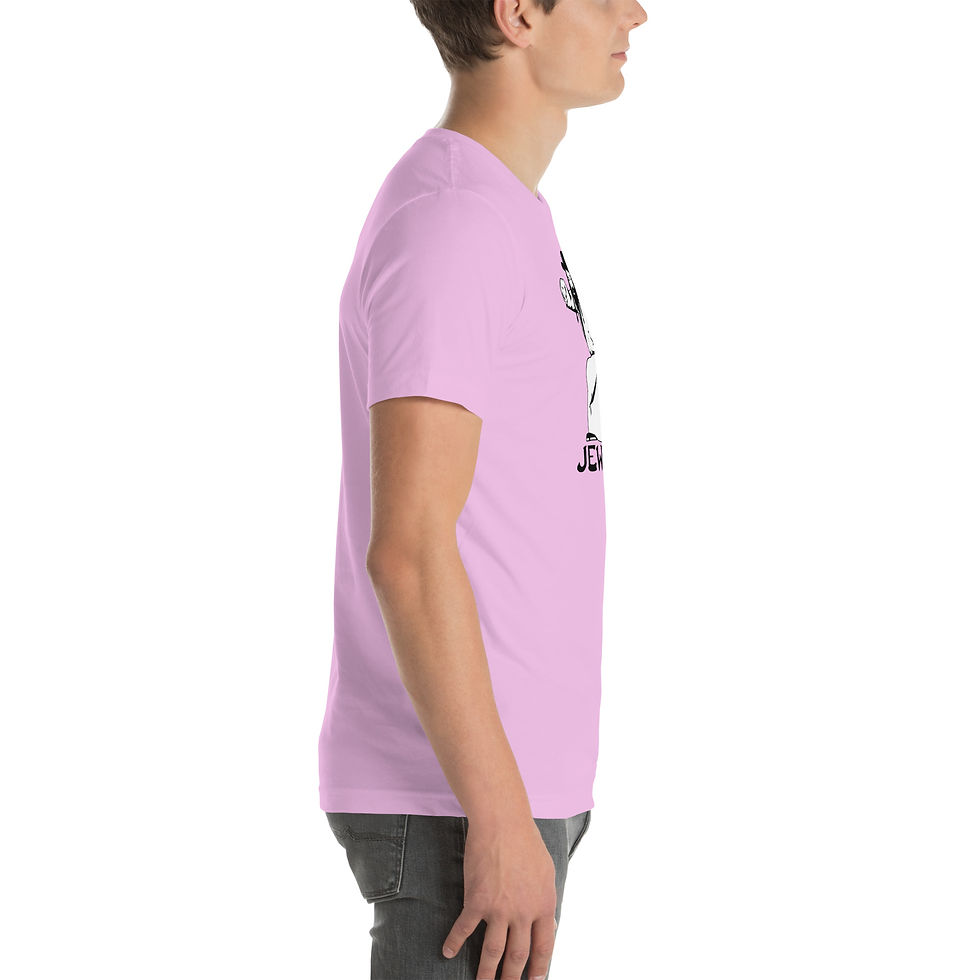 Thumbnail: Unisex t-shirt with black "Jew Jitsu" writing